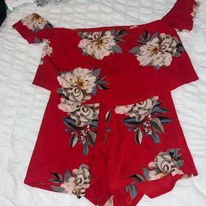 Off the shoulder romper